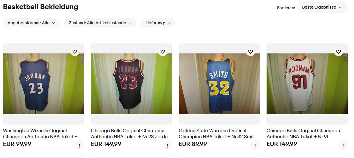 Basketball Bekleidung
