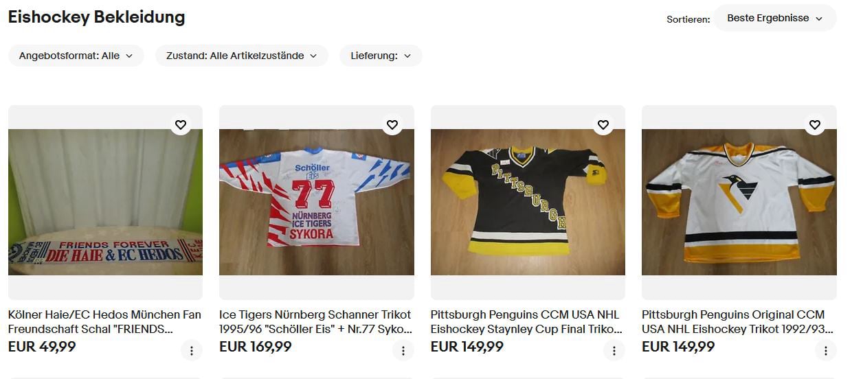 Eishockey Bekleidung